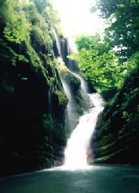 filet d'eau, mince cascade