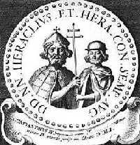 l'empereur H�raclius � gauche