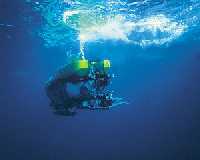 un submersible pouvant �tre utilis� comme 'sonar-tra�neau' comme celui utilis� dans l'exp�dition